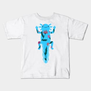 Love my Axolotl - Blue Kids T-Shirt